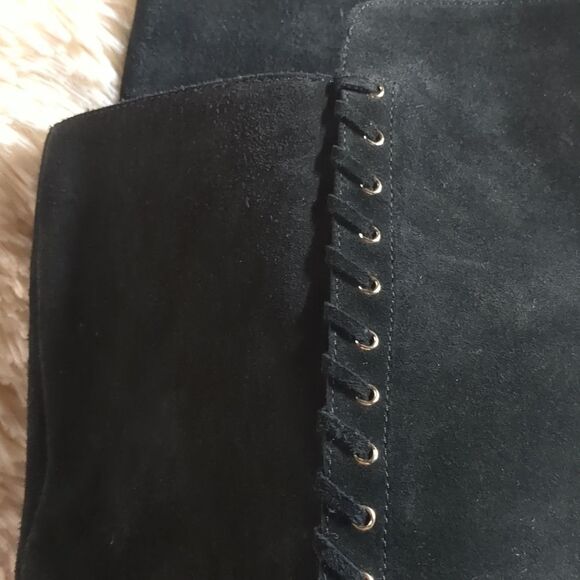 ISOLA Black Suede Knee High Boots, Size 9.5 - Picture 6 of 11